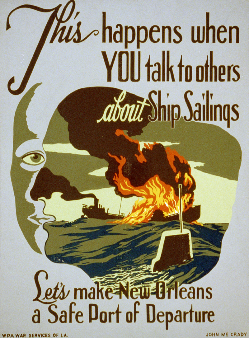 Illustration for article titled The Best Operations Security Propaganda Posters From World War II